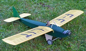 Flyline Model Airplane Plans (FF-RC): Farman Moustique 1/12 Scale 39" for .049 - Picture 1 of 4