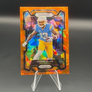 Keenan Allen 2023 Panini Prizm #159 Orange Cracked Ice Prizm Fanatics Exclusive - Picture 1 of 2