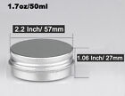 Aluminum Tin Screw Top Round Metal Container With Lid,Storage Jar Travel Tin can