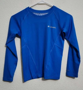 Columbia Omni Heat Boys Size 8 Long-Sleeve Shirt Blue - Picture 1 of 3