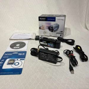 Sony DCR-SX85 HandyCam Digital Video Camcorder Battery Box Cables - Picture 1 of 5
