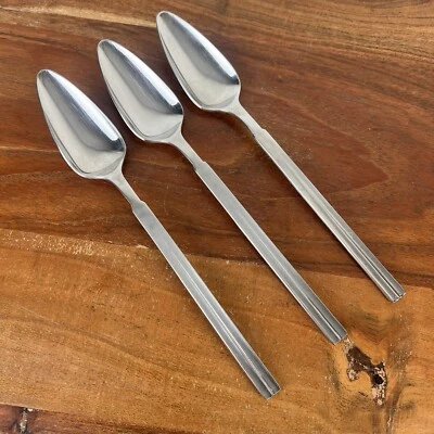 Carl Mertens Stainless CMS Pointed End Spoons CMR22 Pattern MCM Set of 3 Germany - Image 1 of 4