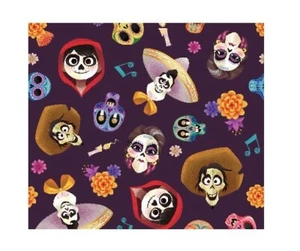 Disney's Coco & Friends Head Toss 1 Yard Precut Fabric - Bild 1 von 2