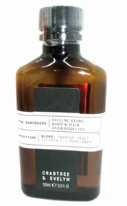 Crabtree & Evelyn The Gardeners Falling Stars Body & Hair Overnight Oil 3.3 oz- - Picture 1 of 2