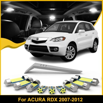Kit de paquete de luces domo interiores LED blancas para ACURA RDX 2007-2012 14x+HERRAMIENTA Foto 1 de 4