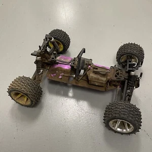 Vintage HPI Nitro RS4 MT Racing Purple Alloy Truck Roller 1/10 RS4MT - Picture 1 of 16
