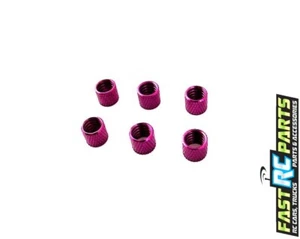 Hot XRAY 1:8 XB808 Nitro Buggy Purple Alum. Fuel Line Retainers (6) OF0207 - Picture 1 of 1