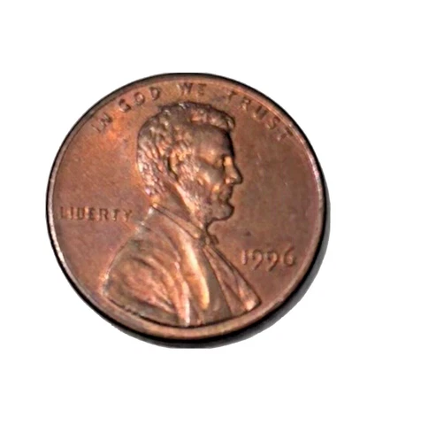 Two Errors! 1996 Penny No Mint Mark + Close "AM" Cover