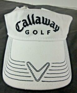 Callaway Brand Golf Visor One Size White Black Genuine 