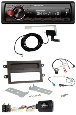 Pioneer 1DIN MP3 DAB USB Lenkrad Autoradio für Renault Twingo ab 2015 grau - Bild 1 von 4