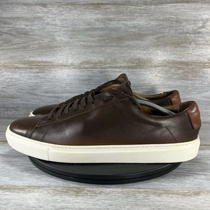 Boot New York Man’s Ramos Low Top Brown Leather Sneaker Size 13 - Picture 1 of 9