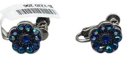 Mariana Gota Colgante Azul Floral Pendientes Hecho a Mano Cristal Os E1220 206 LEER NUEVO Foto 1 de 4