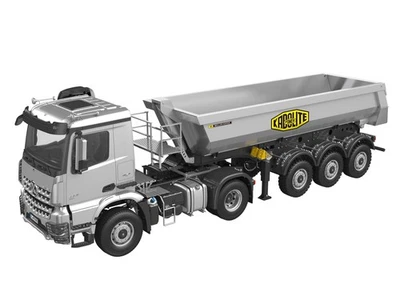 Kabolite 5801 RTR 1/14 4X4 RC Tractor Truck 3Axles Electric Lifting Dump Trailer - Image 1 of 2