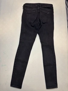 Hollister Low Rise Jean Legging Size 3S W26 L26 Black Juniors - Picture 1 of 3