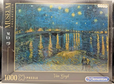 Clementoni Museum Collection Van Gogh Starry Night on the Rhone 1000pc Puzzle - Image 1 of 3