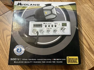 Midland CB Radio 5001Z 40 Channel With Microphone & Mount Bracket New OPEN Box - Picture 1 of 5