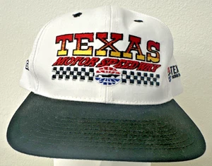 Texas Motor Speedway Racing Cap Vintage 90s White & Black With Green Inter Brim - Bild 1 von 10