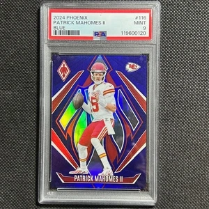 2024 Phoenix Blue Prizm /50 Patrick Mahomes II PSA 9 COME NUOVO Kansas City Chiefs - Foto 1 di 3