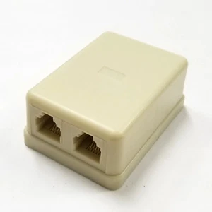 Philmore TEC31 4 Leiter RJ11 Dual Buchse, Elfenbein Mini Modular Telefonbuchse - Bild 1 von 1