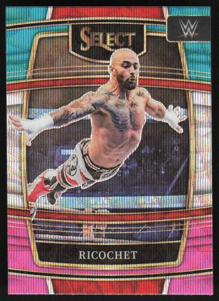 Ricochet 2022 Panini Select WWE # 26 Concourse Tri-Color Prizm Smack Down - Image 1 of 1
