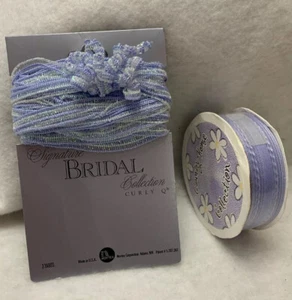 Michaels Stores Bridal Elegance 1”x 3 Yrd Edge And 3 Yard Curly Q Bow Ribbon - Picture 1 of 10