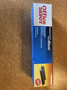 OFFICE DEPOT BLACK REPLACEMENT FAX RIBBONS PANASONIC* KX-FP 80, 81, 85 MACHINES - Picture 1 of 4