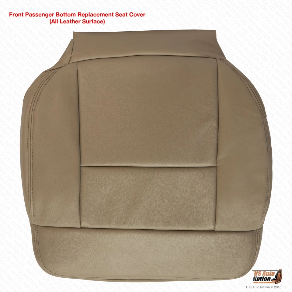 2004 Ford F150 Driver Bottom Replacement Leather Heated & Power SEAT Cover Tan