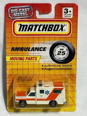 1983 Matchbox скорой помощи MB25, движущиеся части, 1/64 новый в коробке - Изображение 1 из 4