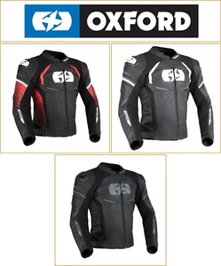 Chaqueta de cuero para motocicleta Oxford Nexus 1.0 para hombre [nivel AAA] - Imagen 1 de 39