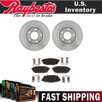 Kit trasero rotores de freno pastillas de freno de cerámica herrajes para Mazda Protege5 2002-2003 Foto 1 de 4