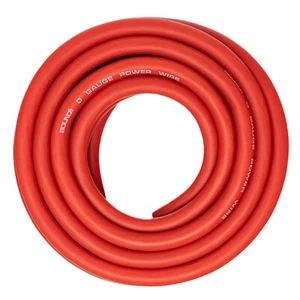 SoundBox CW0-25R, 0 Gauge 25' CCA Amplifier Power / Ground Amp Wire Roll, Red - Picture 1 of 2