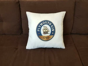 1x Plymouth Gin Cushion Cover Pillow Case 18” 45x45cm Party Gift - Picture 1 of 4
