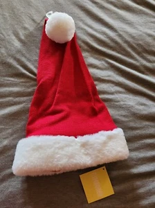 NWT Vintage 2016 Gymboree Baby red knit SANTA HAT fleece lined 0-6 MO Fur Trim - Picture 1 of 1