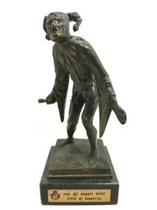 Statua in bronzo Rigoletto scultura artistica - 8,5" pollici - Foto 1 di 12