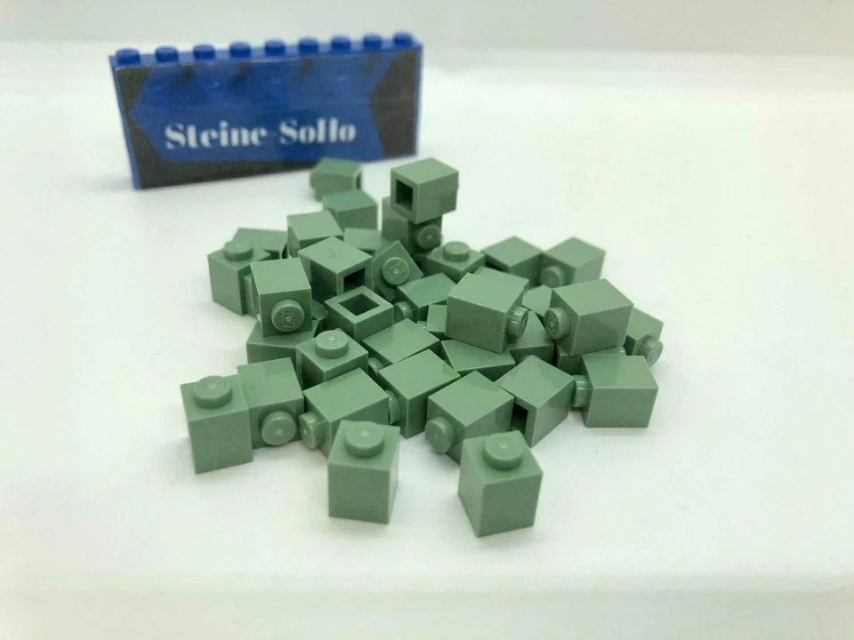 Lego (c) 50x 1x1 - Basic Stein - sandgrün - 3005 -  green - Bild 1 von 1