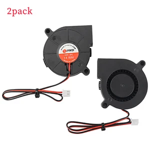 For Ender-3 CR10 3D Printer 5015 Blower Cooling Turbo Fan DC 24V Radiator Fan - Picture 1 of 8