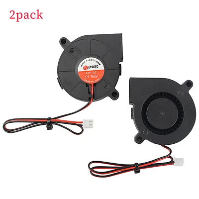 For Ender-3 CR10 3D Printer 5015 Blower Cooling Turbo Fan DC 24V Radiator Fan - Image 1 of 4
