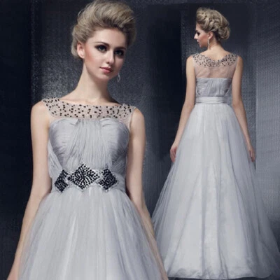 Sexy Vestido de Fiesta para Mujer Sin Mangas Encaje Boda Noche Fiesta Vestido de Anfitrión Foto 1 de 4