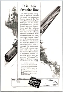 PRINT AD 1923 Chicago Milwaukee St. Paul Railway George B. Haynes 6 x 9 - Picture 1 of 3