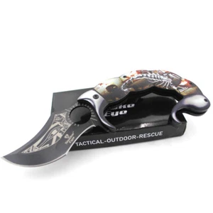 Snake Eye Tactical Everyday Carry Fantasy Scorpion Karambit Klappmesser - Bild 1 von 6