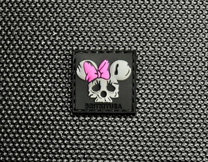 Mouse Skull 3D PVC Ranger Eye Patch Tactical Minnie Tacticute Gun Bunny RE - Picture 1 of 2