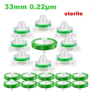 50 Stück 33 mm steriler Spritzenfilter 0,22 μm PES Membran Polyethersulfon HPLC Scheibe - Bild 1 von 15