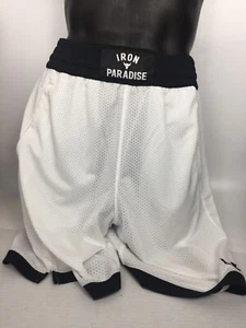 New Under Armour Project Rock Shorts Ron Paradise White Black Men’s Size M - Picture 1 of 7