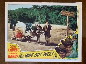 RAR Original Lobbykarte. Laurel & Hardy WAY OUT WEST. - Bild 1 von 7