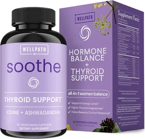 Soothe Hormone Balance for Women + Cortisol Supplements for Women | Thyroid Supp - Picture 1 of 12