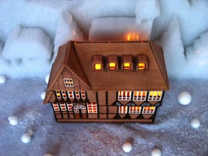   TEELICHT Haus - Fachwerk-Backsteinhaus im alten Stil - Handarbeit - TOP   - Bild 1 von 23