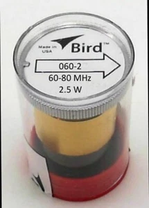 Elemento vatímetro Bird 060-2 Thruline 60-80 MHz 2,5 vatios - Imagen 1 de 1