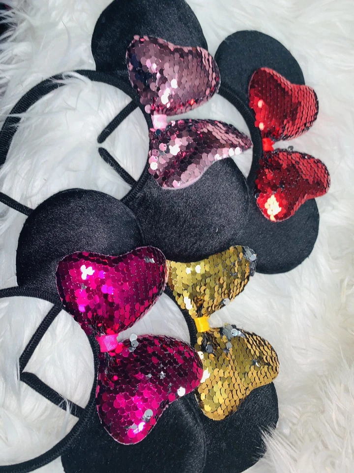 Diademas para Niñas Orejas de Mini de Colores Brillo Brillante.paquete De 4 Foto 1 de 1