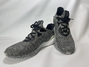 Adidas Mens 10 Alphabounce Motion Capture Black White Athletic Sneakers B54366 - Picture 1 of 10