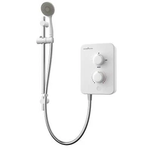 Gainsborough Slim Mono 8.5kW 9.5kW Electric Shower White Single Head Handset - Picture 1 of 7